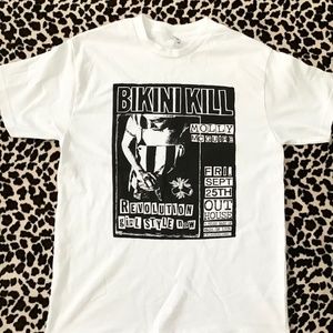 Bikini Kill vintage flyer t-shirt.
